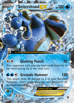 Seismitoad-EX 20/111 Furious Fists
