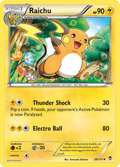 Raichu 28/111 Furious Fists