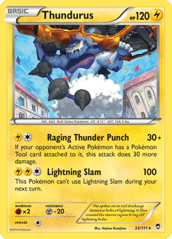 Thundurus 33/111 Furious Fists