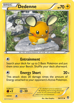 Dedenne 34/111 Furious Fists