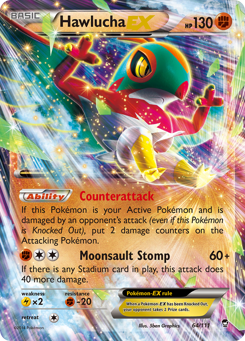 Hawlucha-EX 64/111 Furious Fists