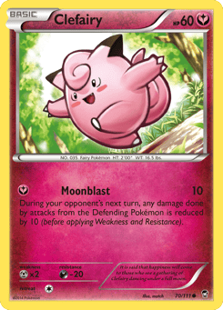Clefairy 70/111 Furious Fists