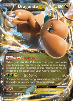 Dragonite-EX 74/111 Furious Fists