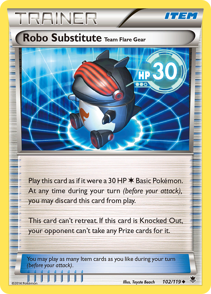 Robo Substitute Team Flare Gear 102/119 Phantom Forces