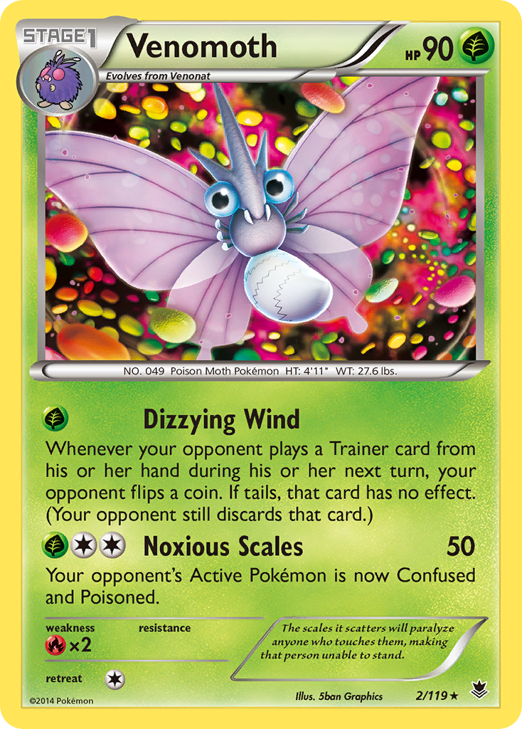 Venomoth 2/119 Phantom Forces