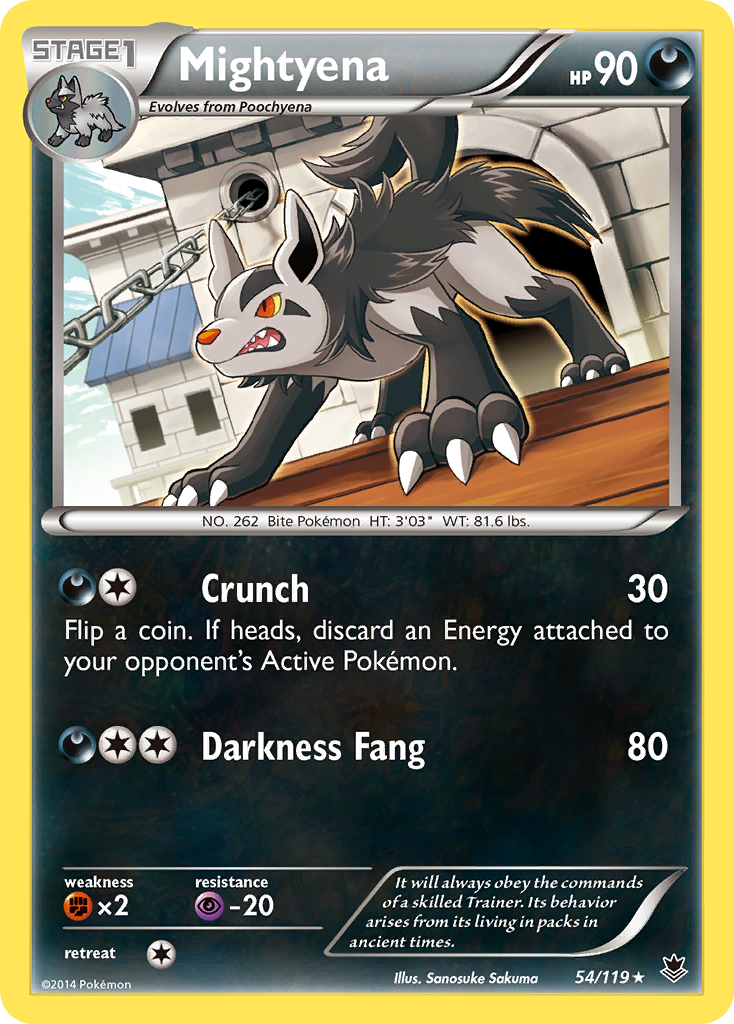Mightyena 54/119 Phantom Forces