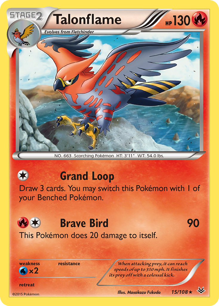 Talonflame 15/108 Roaring Skies
