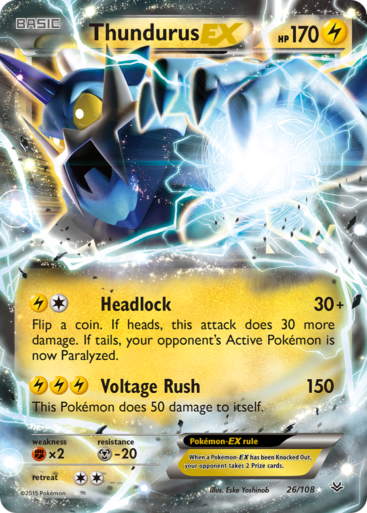 Thundurus-EX 26/108 Roaring Skies