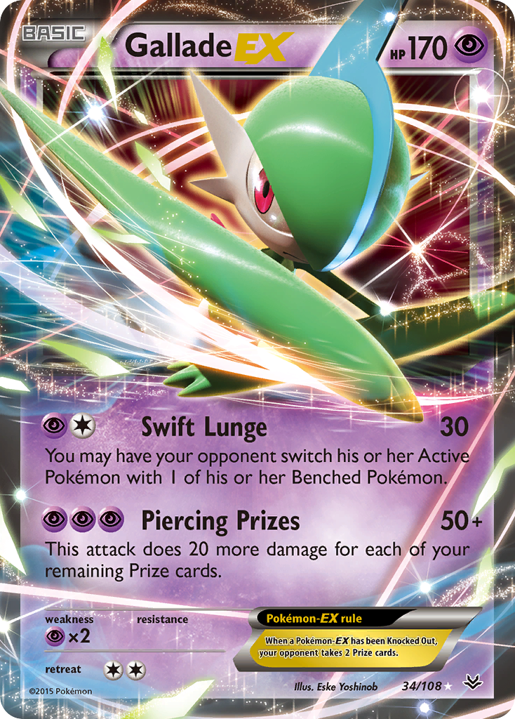 Gallade-EX 34/108 Roaring Skies