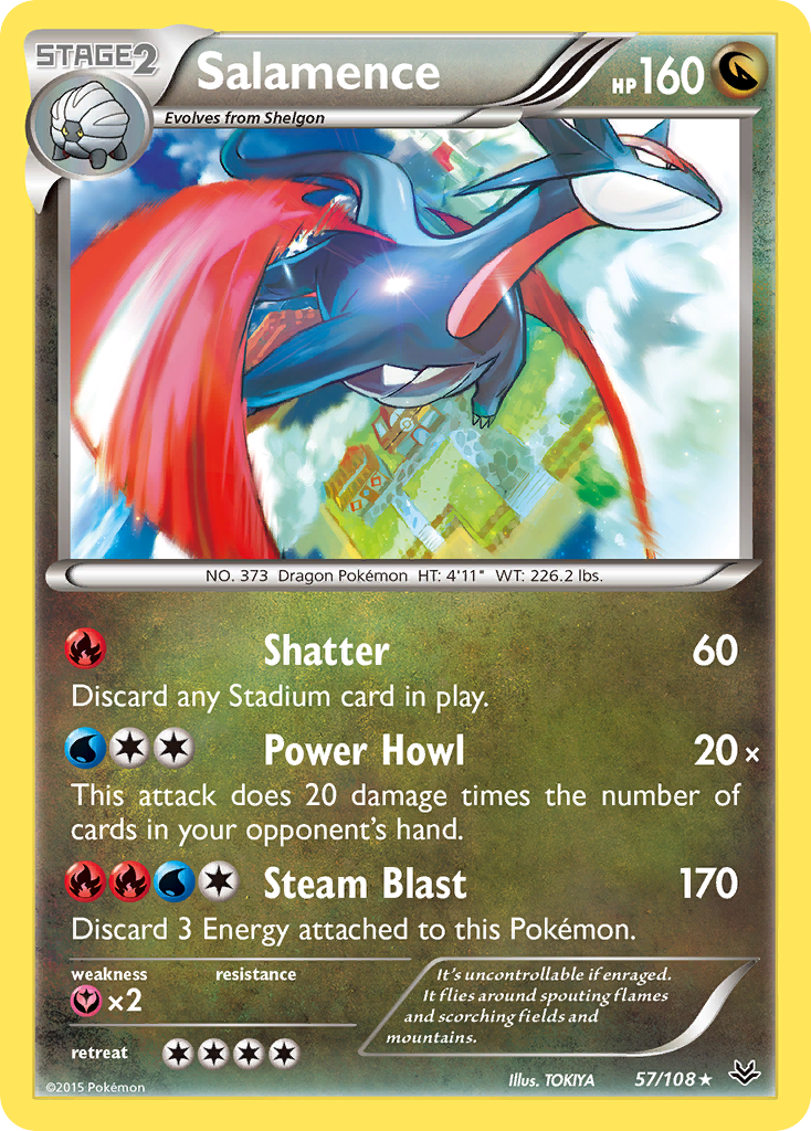 Salamence 57/108 Roaring Skies