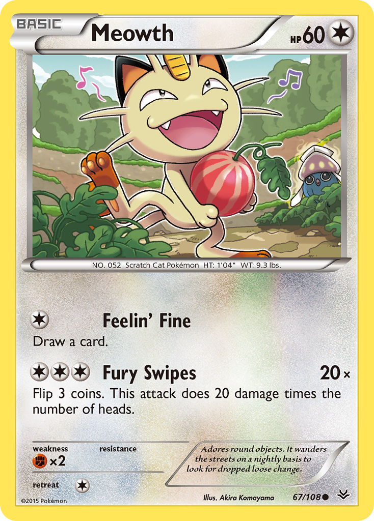 Meowth 67/108 Roaring Skies