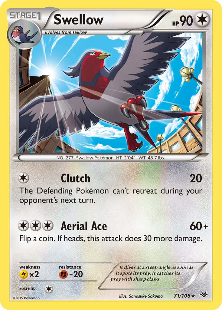 Swellow 71/108 Roaring Skies