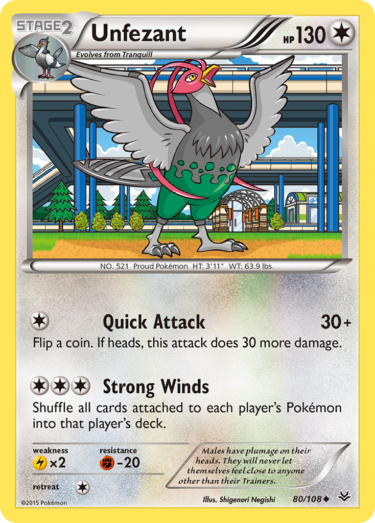 Unfezant 80/108 Roaring Skies