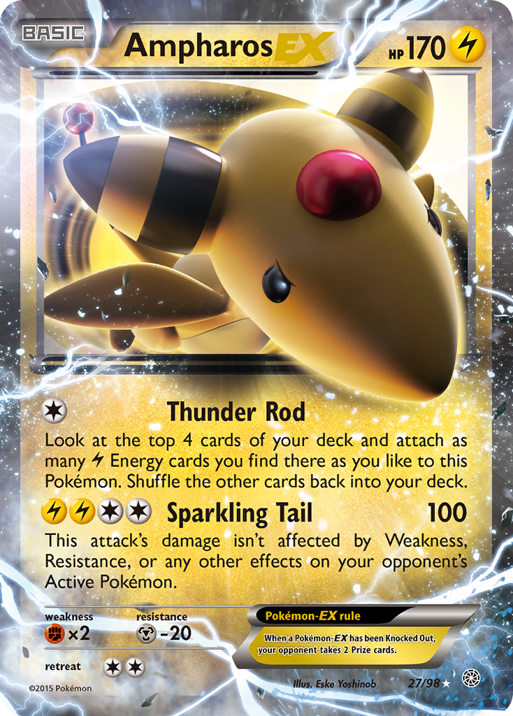 Ampharos-EX 27/98 Ancient Origins