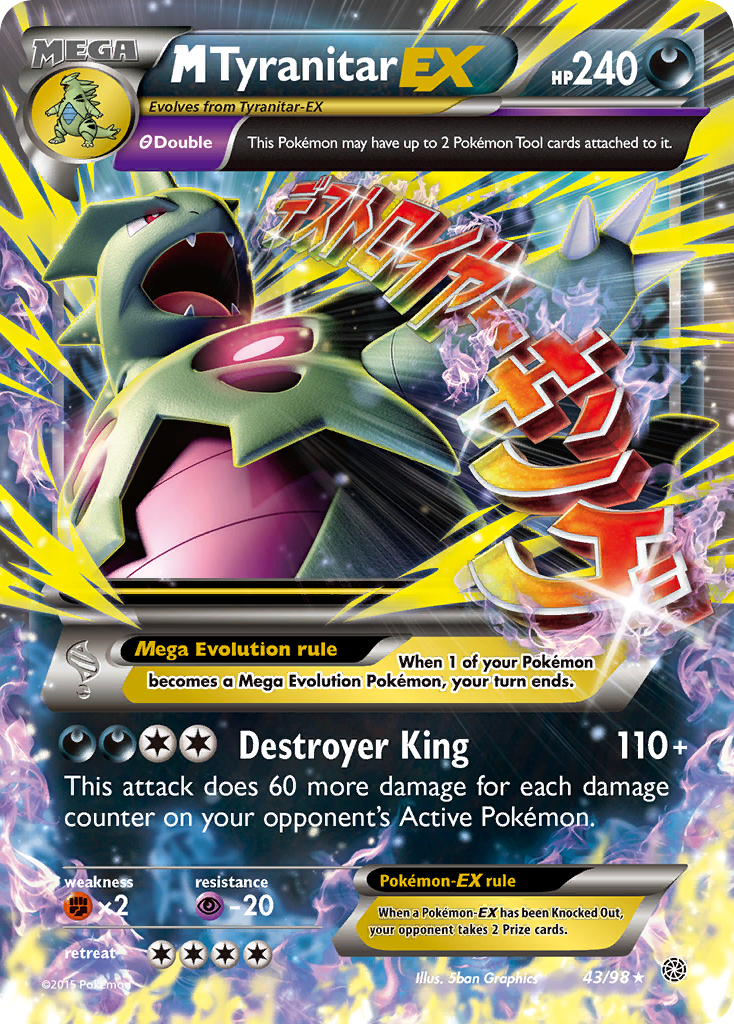 M Tyranitar-EX 43/98 Ancient Origins