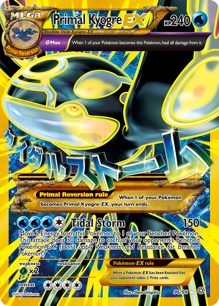 Primal Kyogre-EX 96/98 Ancient Origins