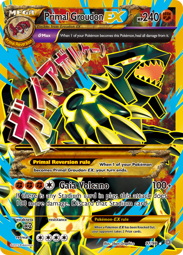 Primal Groudon-EX 97/98 Ancient Origins