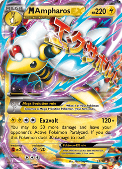 M Ampharos-EX 28/98 Ancient Origins