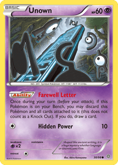 Unown 30/98 Ancient Origins