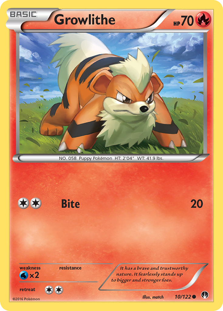 Growlithe 10/122 BREAKpoint