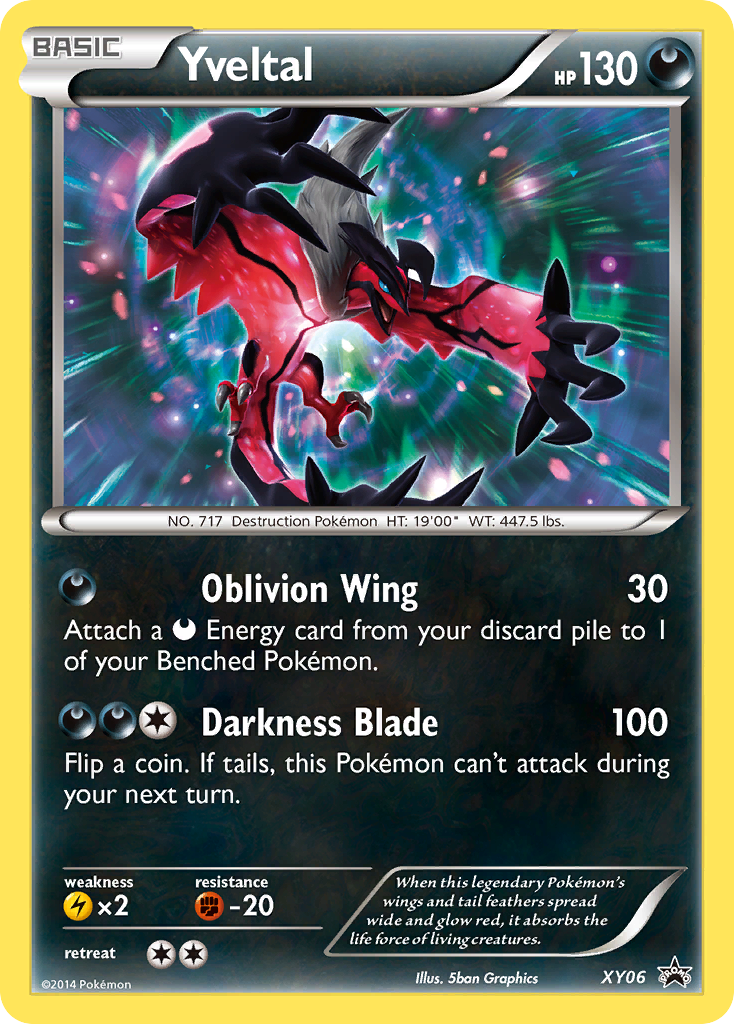 Yveltal XY06 XY Black Star Promos