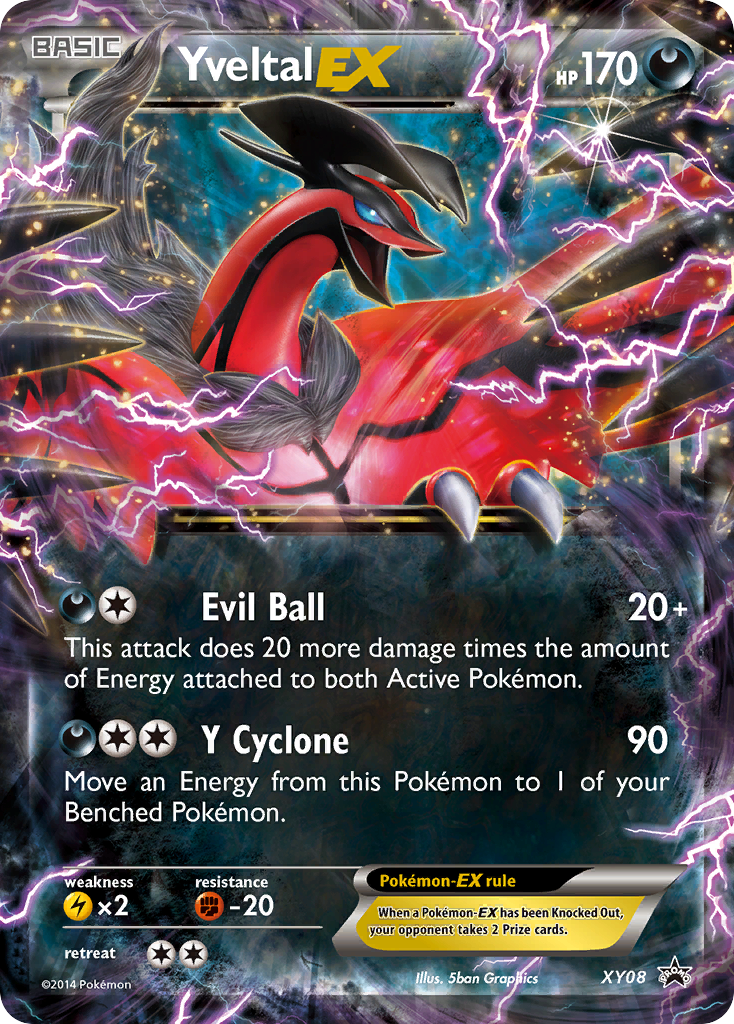 Yveltal-EX XY08 XY Black Star Promos