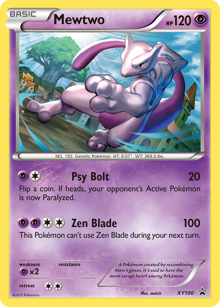 Mewtwo XY100 XY Black Star Promos