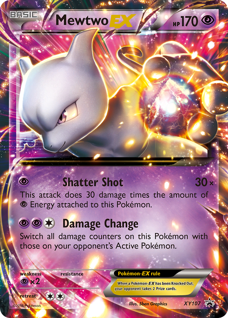 Mewtwo-EX XY107 XY Black Star Promos
