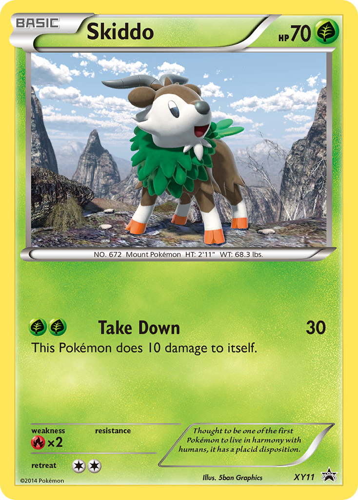 Skiddo XY11 XY Black Star Promos