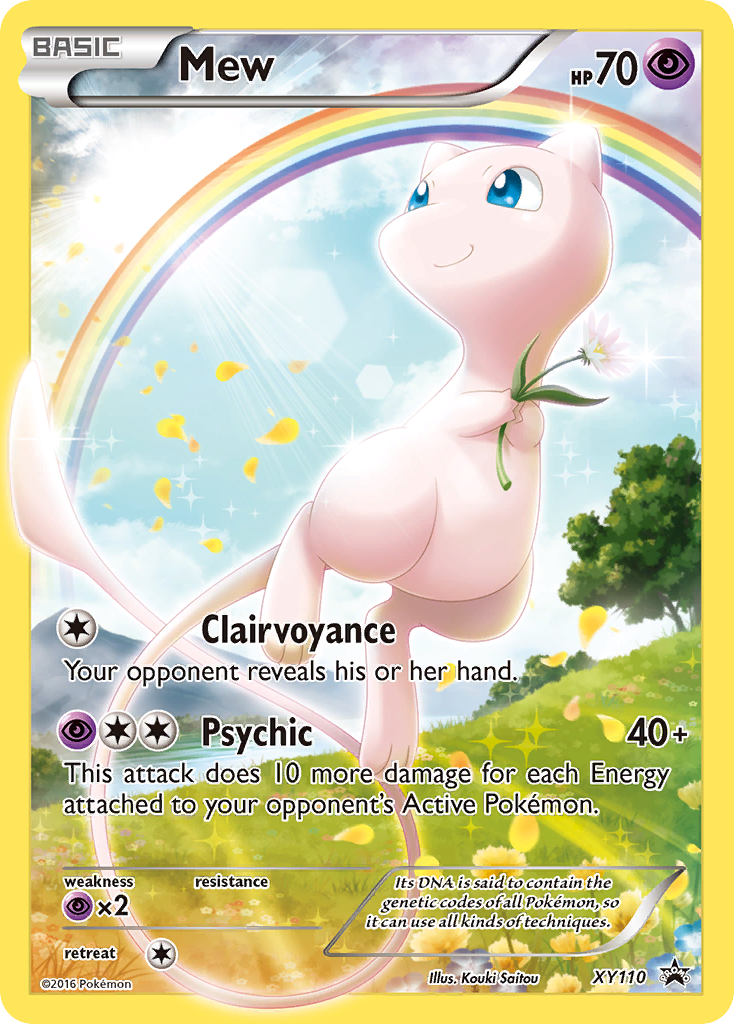 Mew XY110 XY Black Star Promos