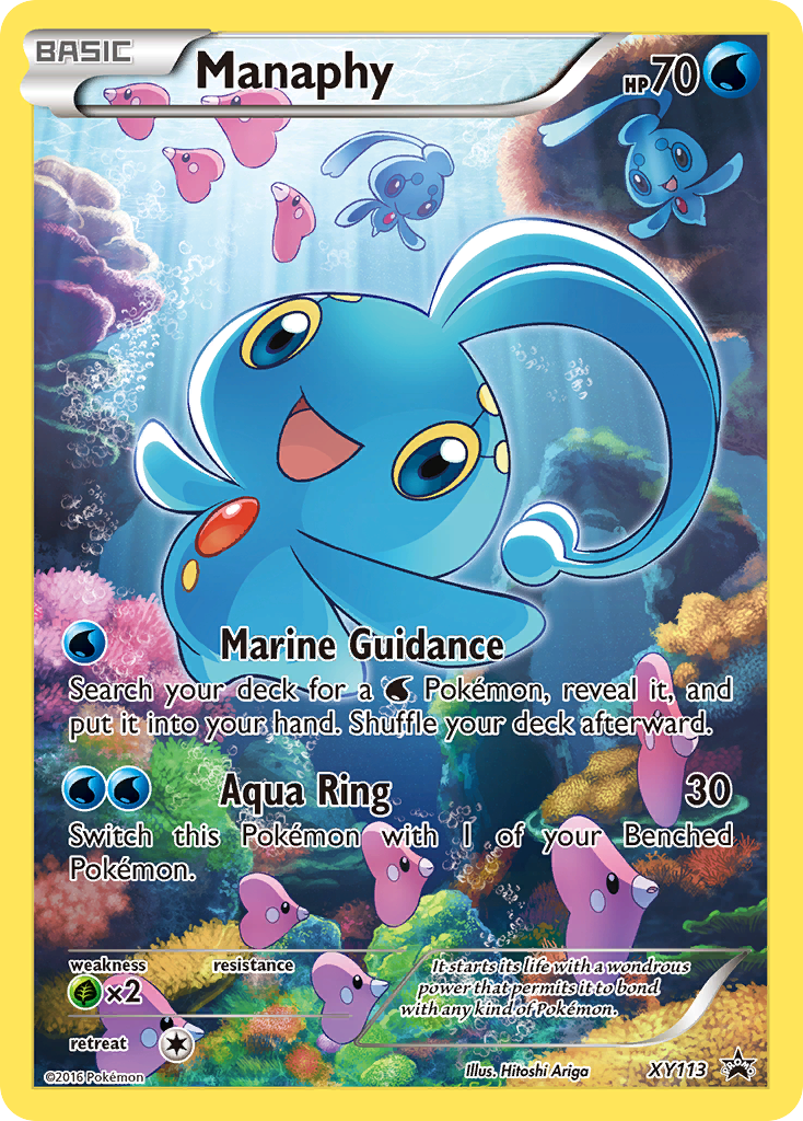 Manaphy XY113 XY Black Star Promos