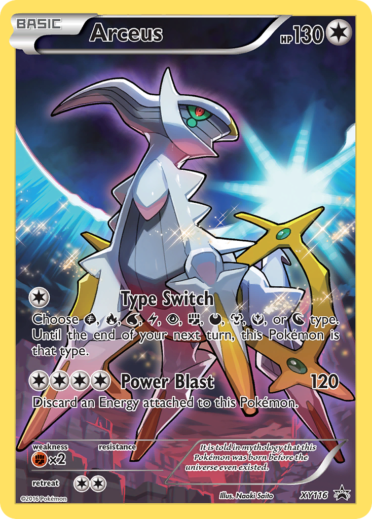 Arceus XY116 XY Black Star Promos