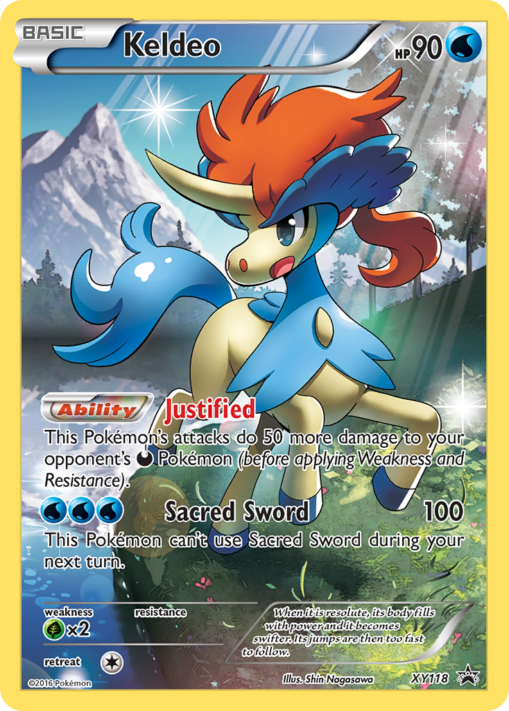 Keldeo XY118 XY Black Star Promos