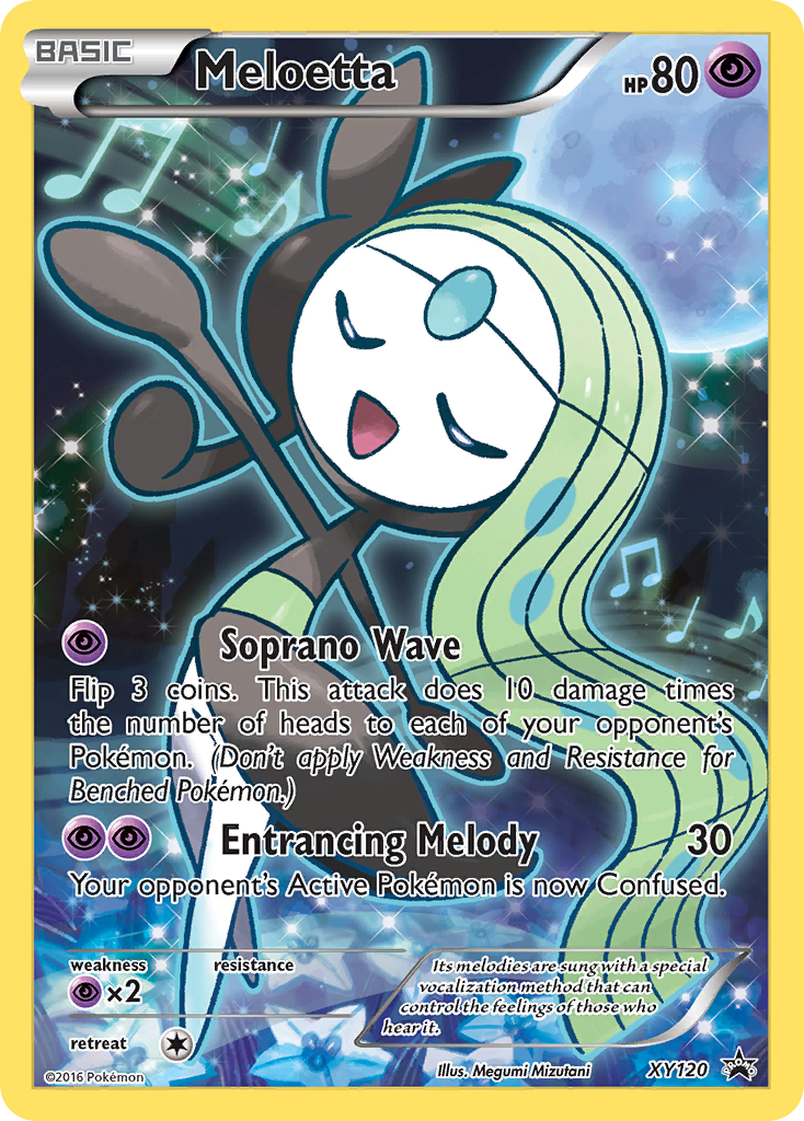 Meloetta XY120 XY Black Star Promos