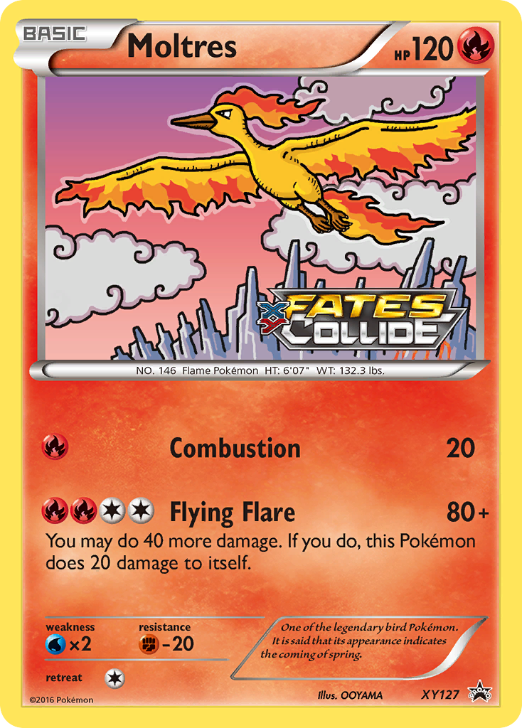 Moltres XY127 XY Black Star Promos