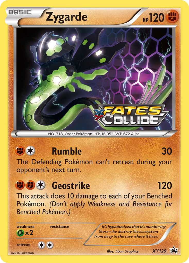 Zygarde XY129 XY Black Star Promos