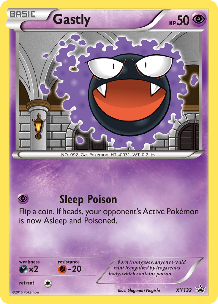 Gastly XY132 XY Black Star Promos