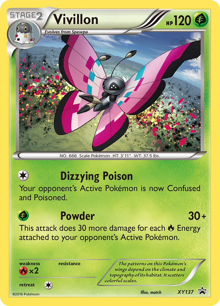 Vivillon XY137 XY Black Star Promos