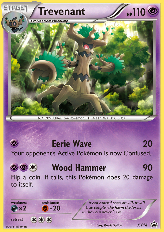 Trevenant XY14 XY Black Star Promos