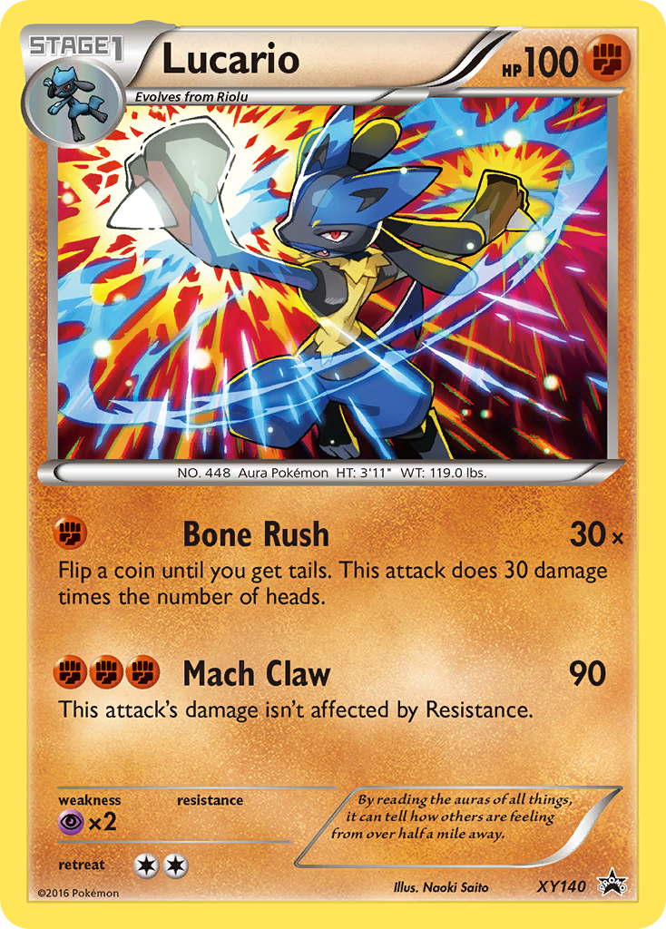 Lucario XY140 XY Black Star Promos