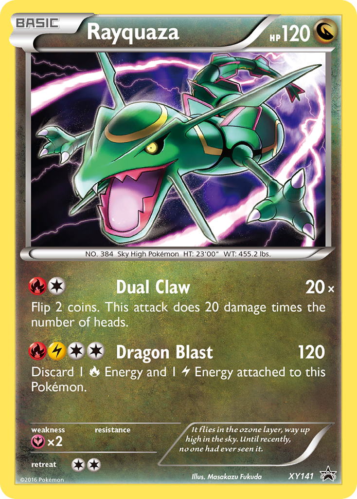 Rayquaza XY141 XY Black Star Promos