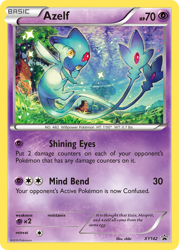 Azelf XY142 XY Black Star Promos