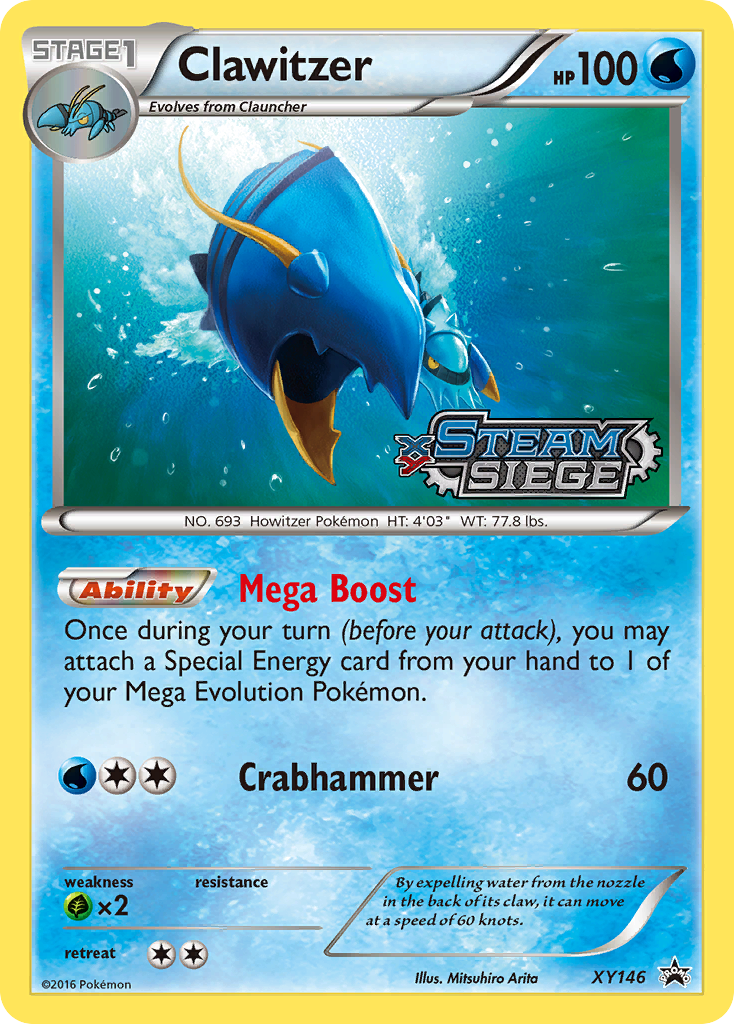 Clawitzer XY146 XY Black Star Promos