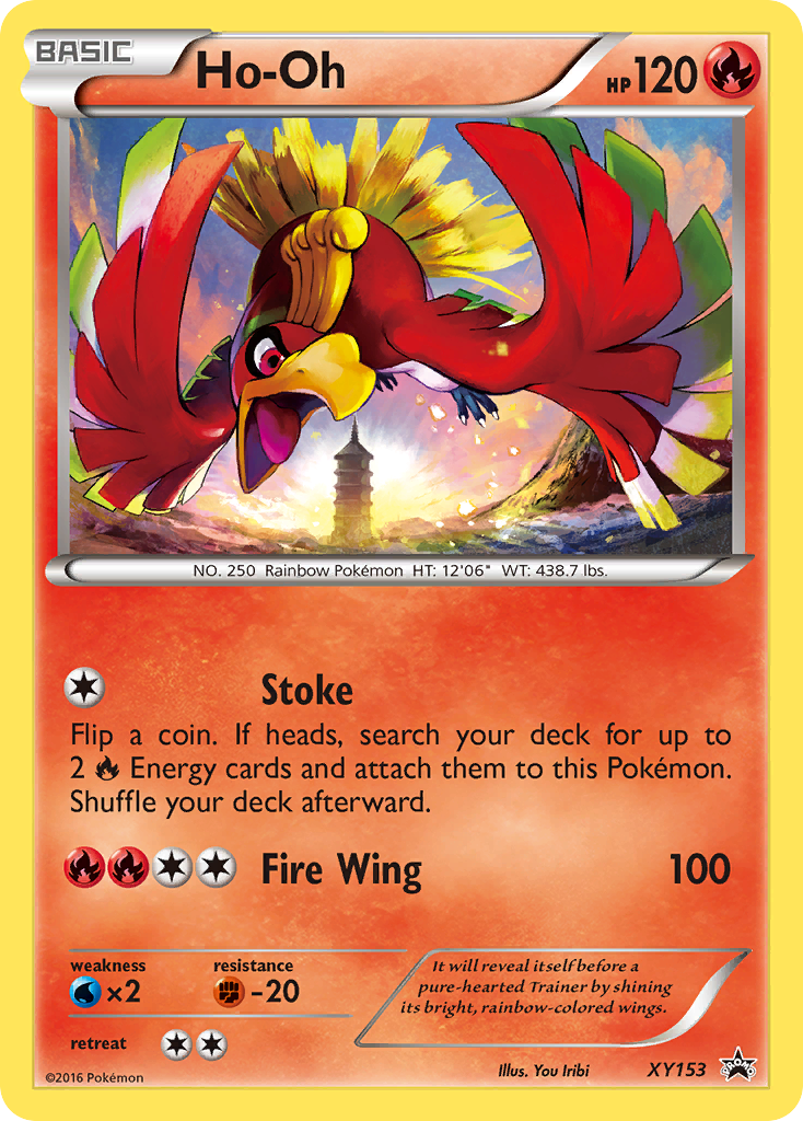 Ho-Oh XY153 XY Black Star Promos