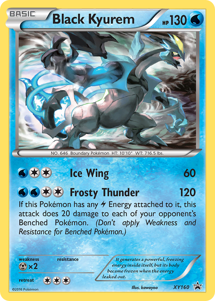 Black Kyurem XY160 XY Black Star Promos
