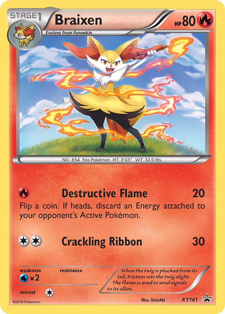 Braixen XY161 XY Black Star Promos