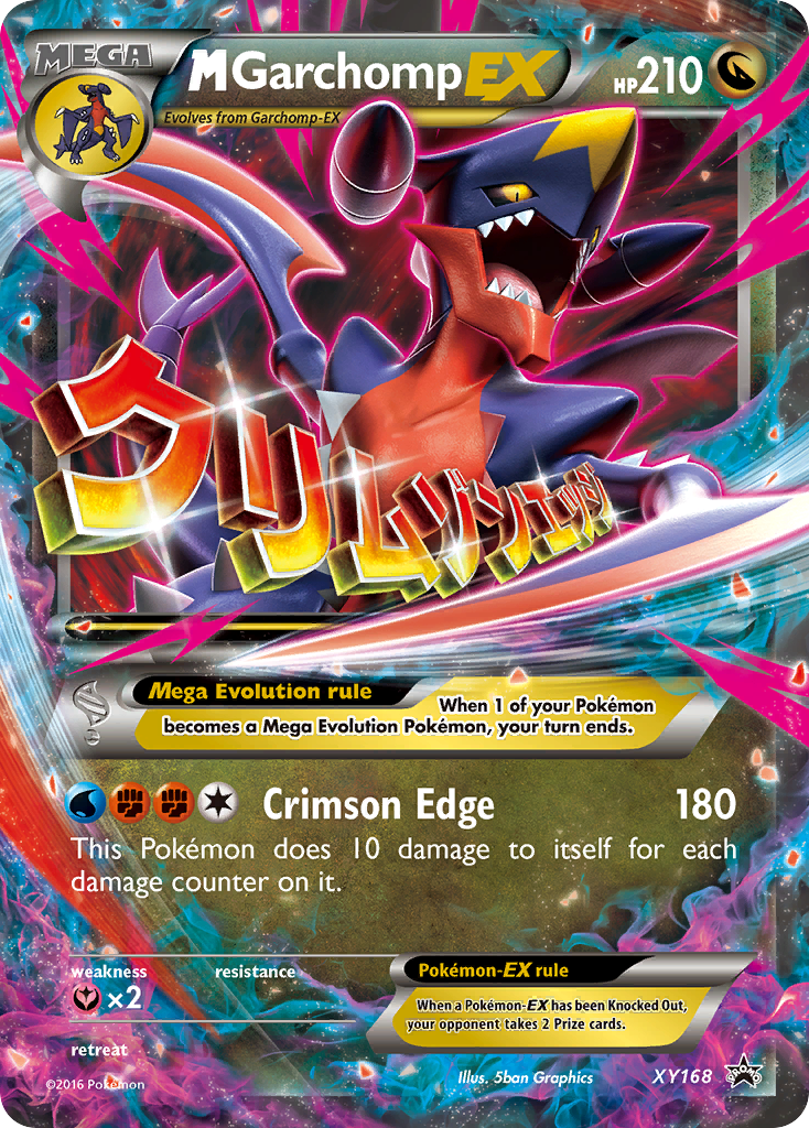 M Garchomp-EX XY168 XY Black Star Promos