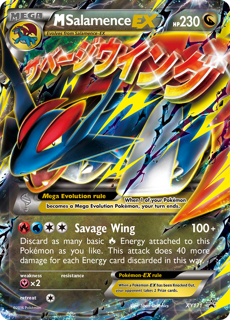 M Salamence-EX XY171 XY Black Star Promos