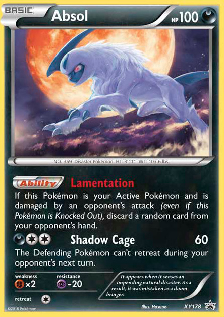 Absol XY178 XY Black Star Promos