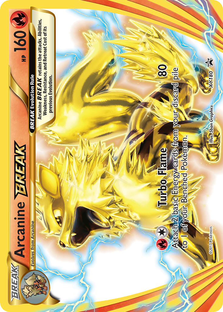 Arcanine BREAK XY180 XY Black Star Promos